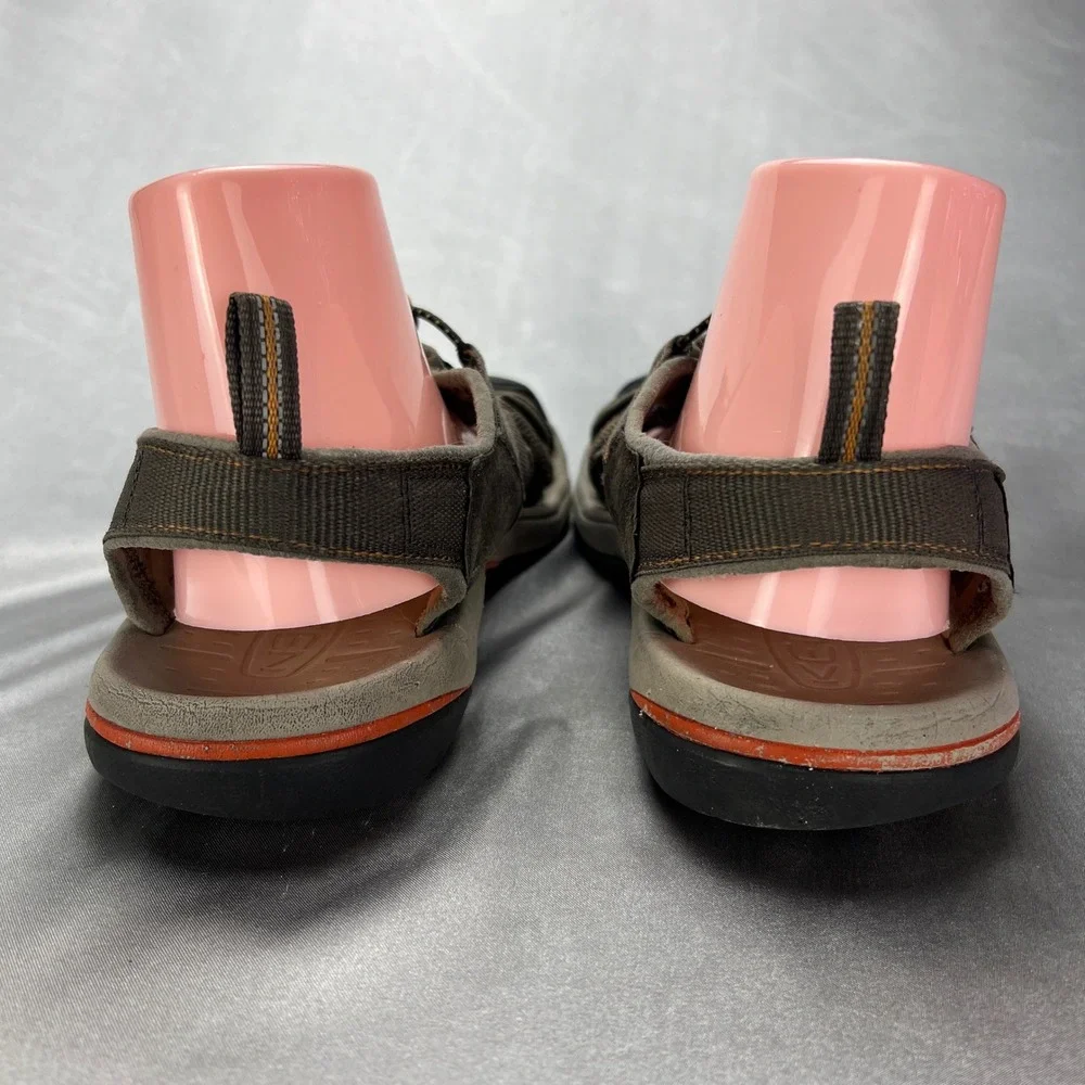 Keen Whisper Mens Brown Leather Waterproof Sport Hiking Sandals Size 12 Outdoor